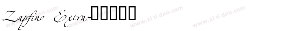 Zapfino Extra字体转换